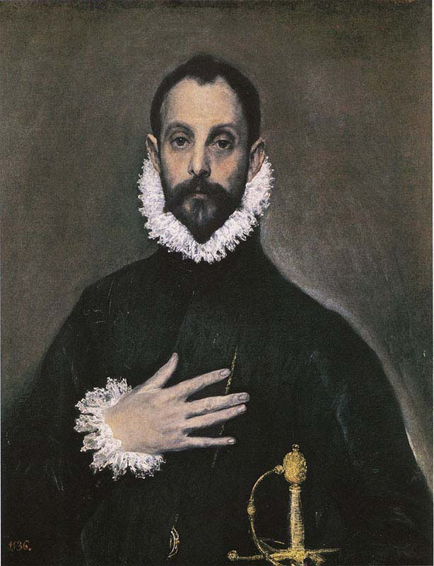 Nobleman with Hand on his Chest